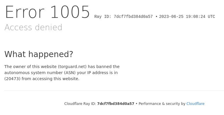 CloudFlare blocking me